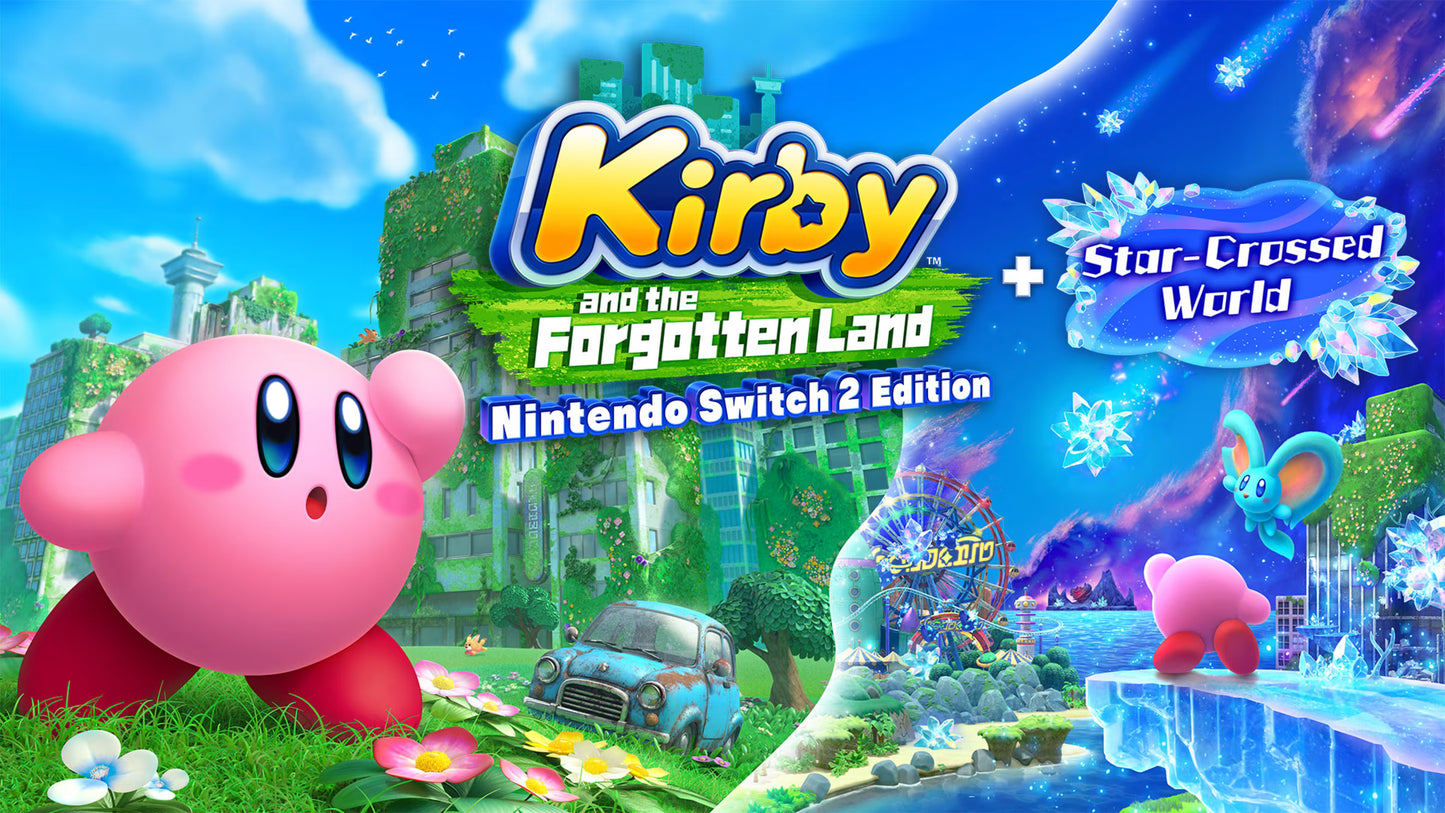 Kirby and the Forgotten Land + Star-Crossed World – Nintendo Switch 2 (Juego Físico)