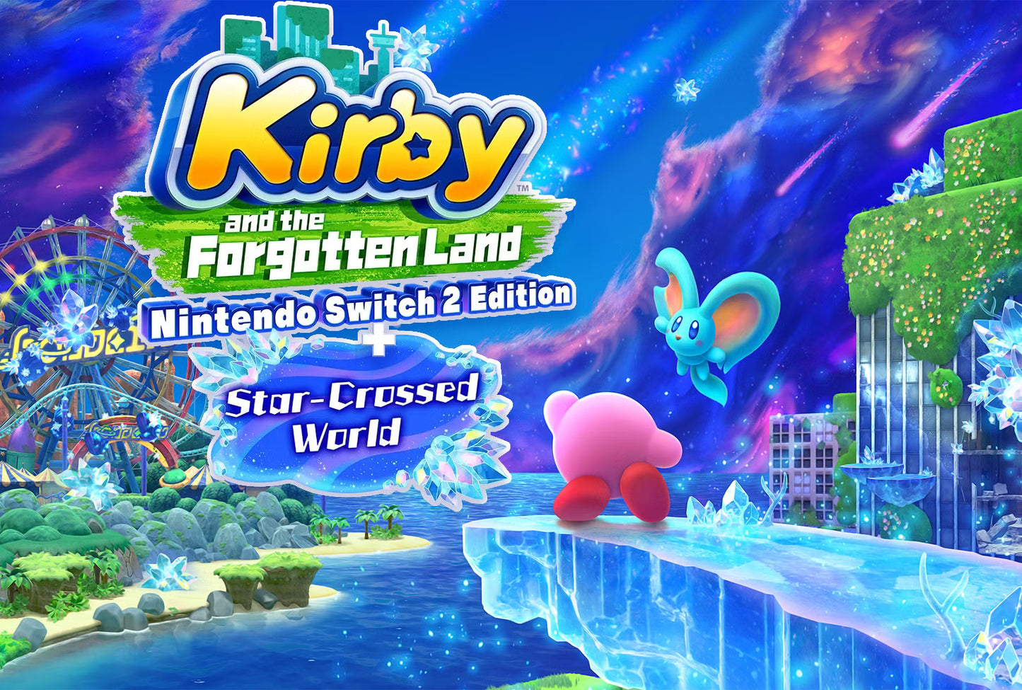Kirby and the Forgotten Land + Star-Crossed World – Nintendo Switch 2 (Juego Físico)