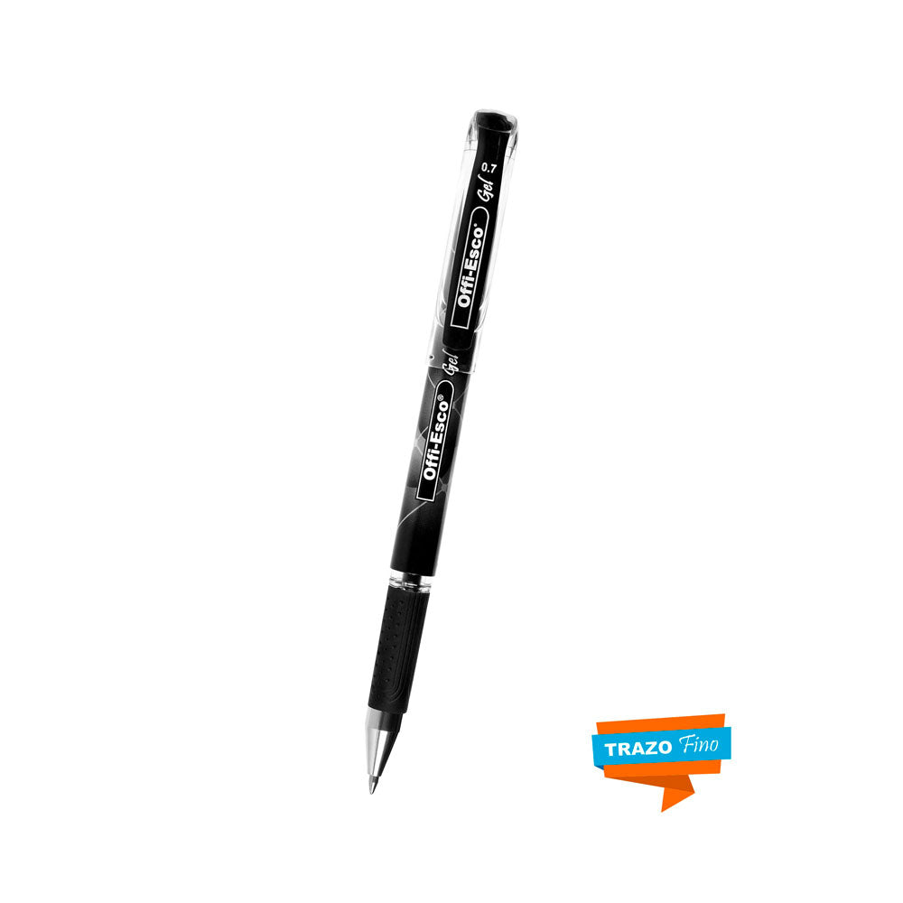 Bolígrafo de Gel Negro 0.7 mm OE-034 – Offi-Esco