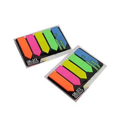 Banderitas Adhesivas Offi-Esco OE-372 Neón - PQ x 100 hojas
