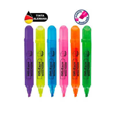Resaltador Neon Offi-Esco OE-540 x Unidad